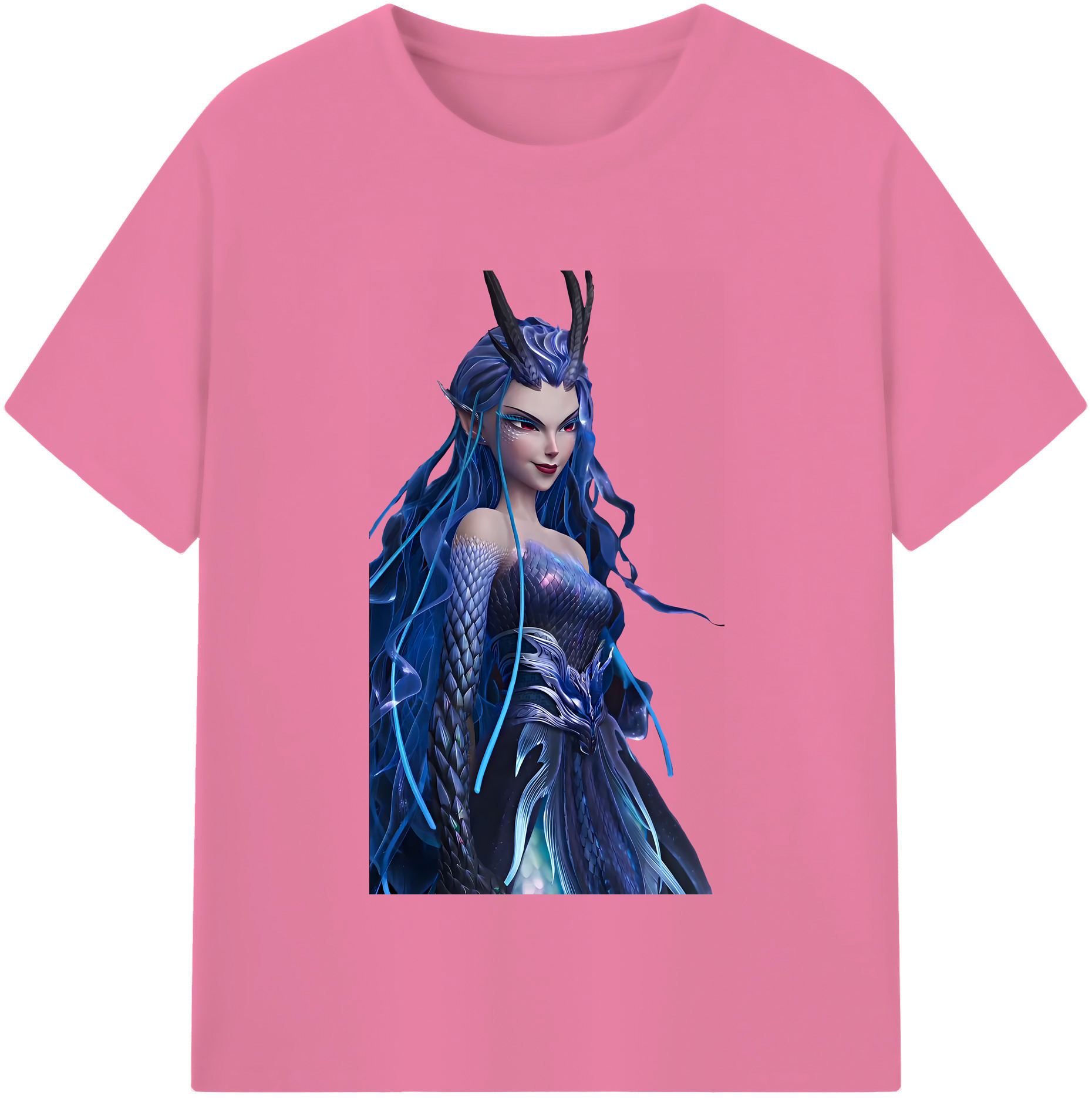（画像用） Ne Zha 2 ナタ 魔童の大暴れ 綿100％半袖Tシャツ（フロントプリント）